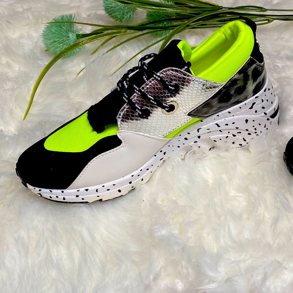 Neon Platform Sneaker for a fun sporty look